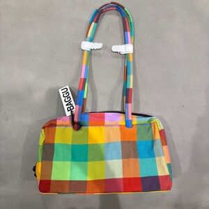 NWT Baggu Madras Bowler bag